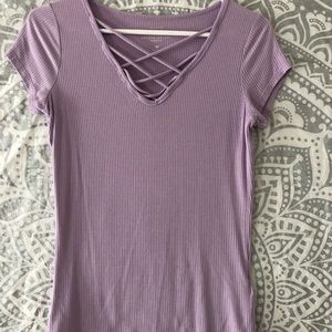 hollister lilac top